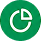 A white pie chart icon set against a green circle background, symbolizing supermarket price comparison and data tracking