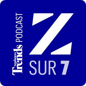 A blue graphic logo for the Trends Podcast highlighting insightful supermarket price data and consumer market analysis
